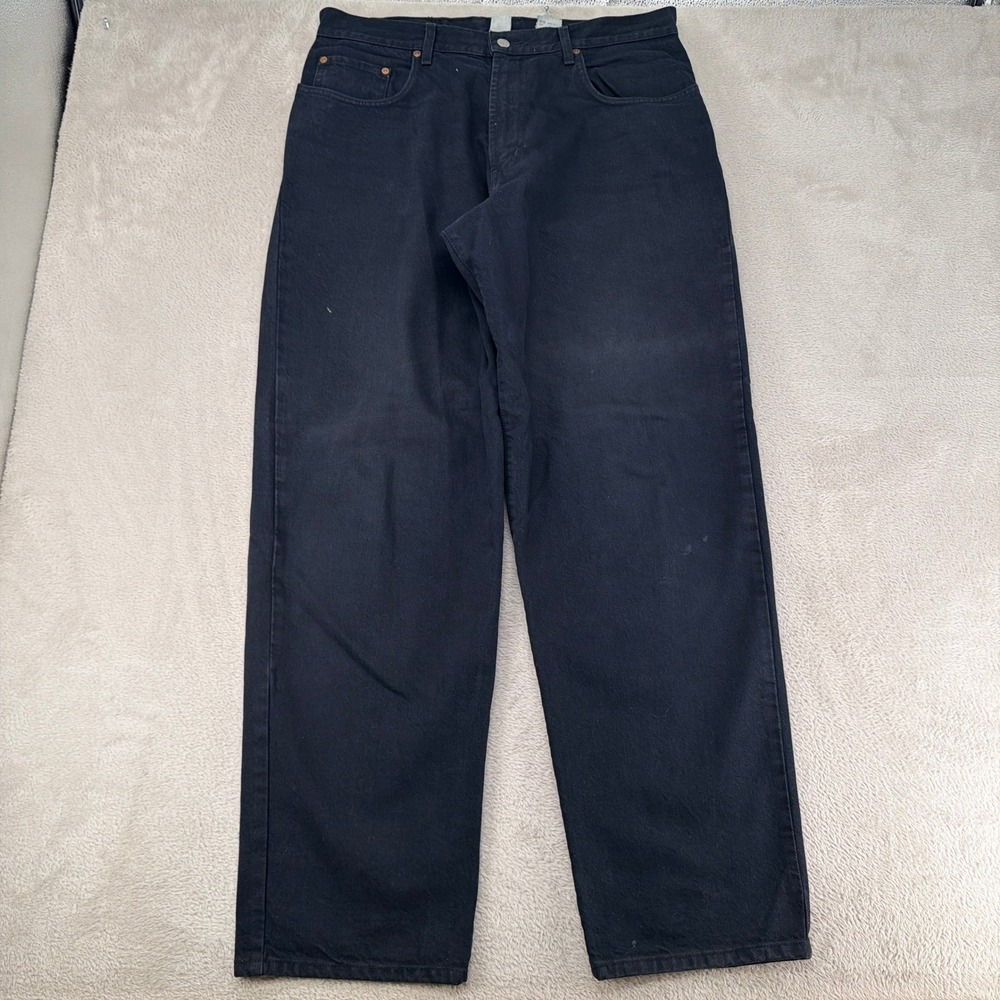 Lucky Brand Mens Jeans Size 36 Black Preowned Straight Leg Denim 2142